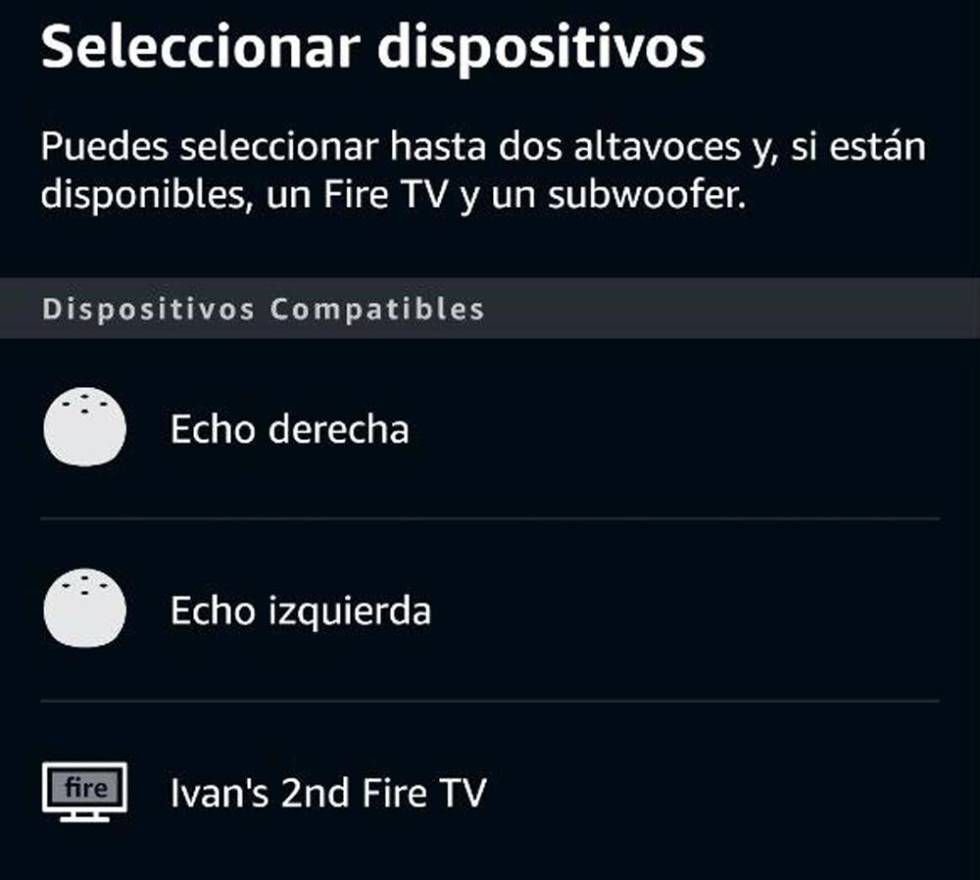 Seleccionar Echo para Alexa Cine en casa para los Fire TV