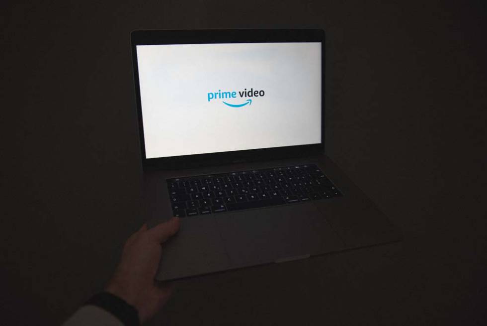 Logo de Prime Video en un portátil