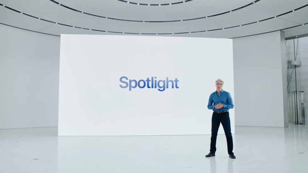 Anuncio de Spotlight de Apple
