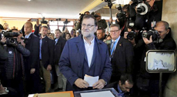 Mariano Rajoy votando el 20 de diciembre