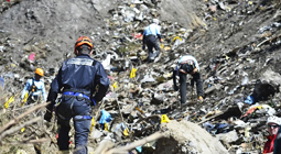 Labores de rescate tras el accidente aéreo de Germanwings en los Alpes