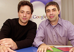 Larry Page y Sergey Brin, creadores de Google.