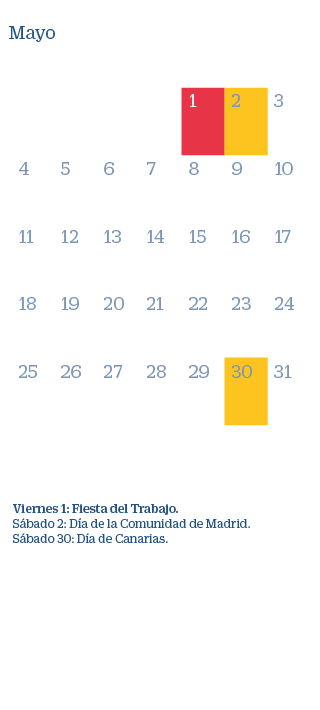 Federacion De Construccion Y Servicios Calendarios De Madrid