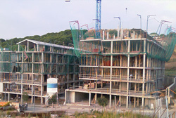 Construcción masiva de viviendas durante la burbuja inmobiliaria